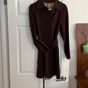 Near New Burberry London Joce Maroon Trench Coat